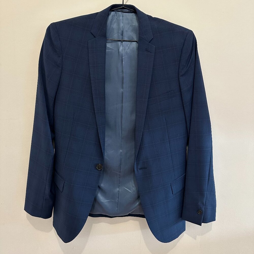Blue Blazer Sports Coat - Jack London - Single Button - Size 46 Slim Fit